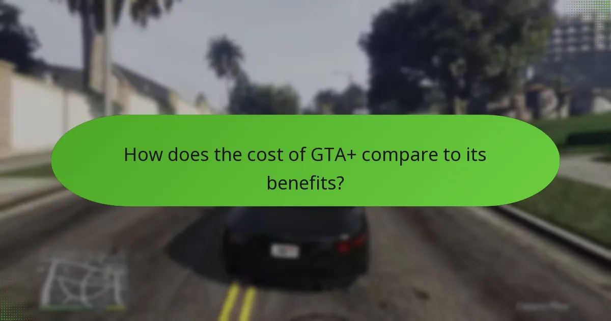 Which unique vehicles are available through GTA+?