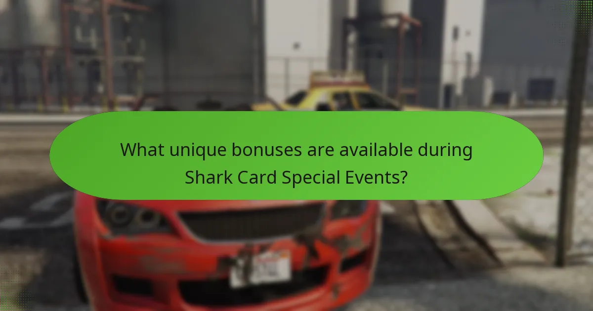 When do Shark Card Special Events occur?